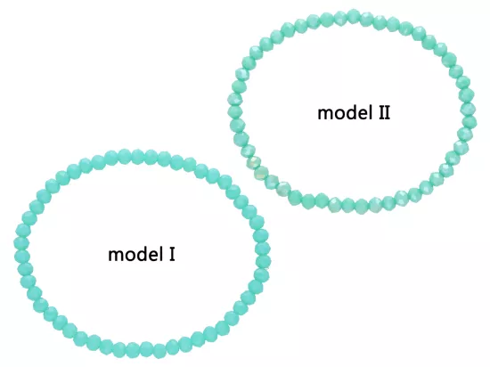 R2I89 BRANSOLETKA KRYSZTAŁKI 4 mm NA GUMCE