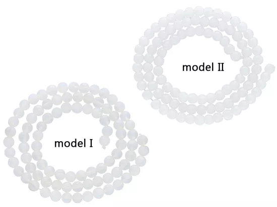 K6N43 OPAL KULE 4,5 mm - 1 SZNUR