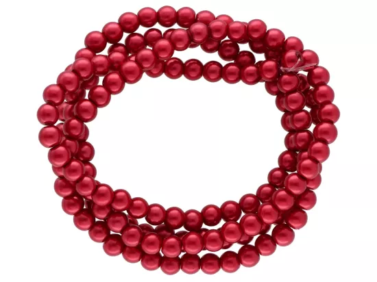 P1G06 PERŁY SZKLANE 6 mm - 1 SZNUR