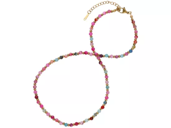 N3P17 NASZYJNIK AGAT I HEMATYT