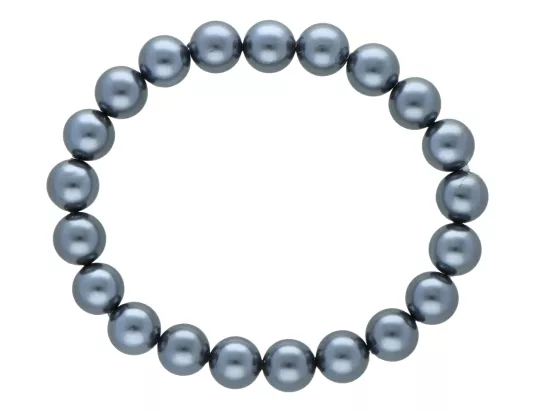 R2R86 BRANSOLETKA PERŁA MAJORKA 8,5 mm NA GUMCE