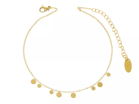 R3N17 BRANSOLETKA NA NOGĘ ZE STALI CHIRURGICZNEJ