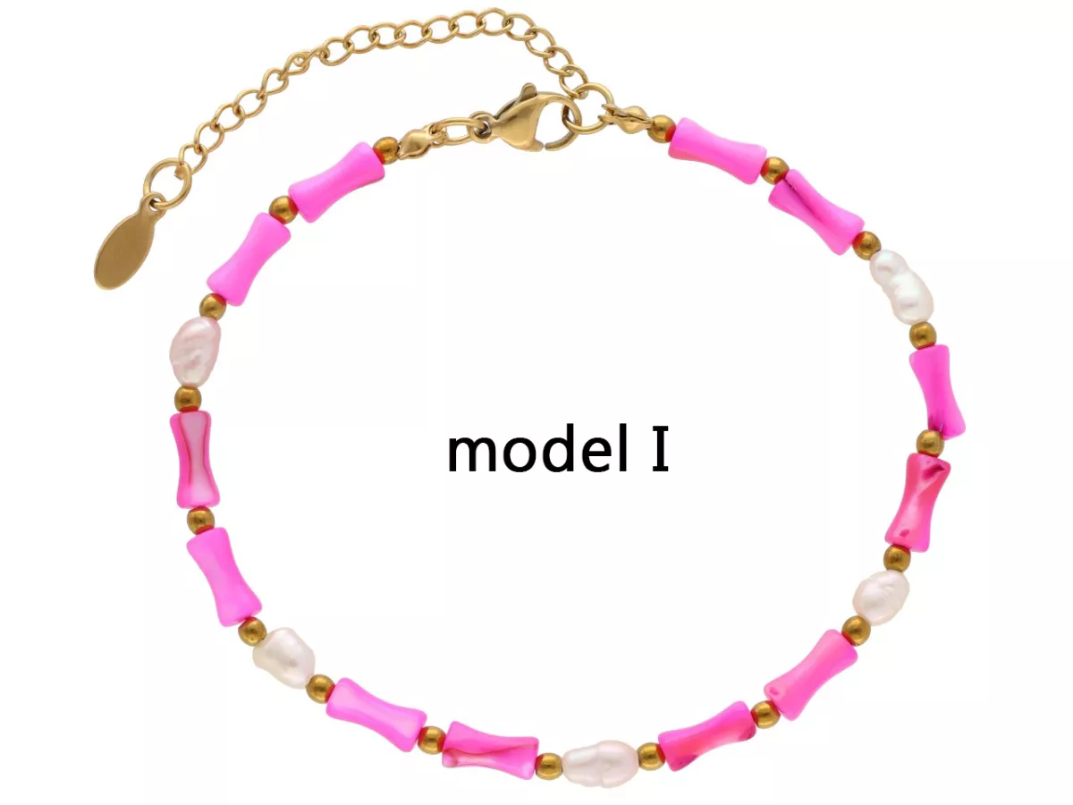 R4M06 BRANSOLETKA MASA PERŁOWA PERŁA NATURALNA