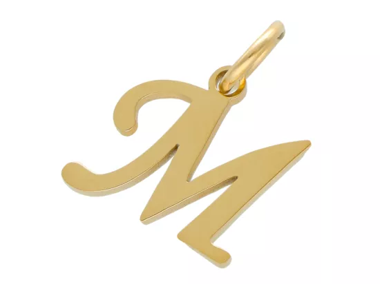 P5N74 ZAWIESZKA OZDOBNA STAL CHIRURGICZNA LITERKA "M" - 1 SZTUKA