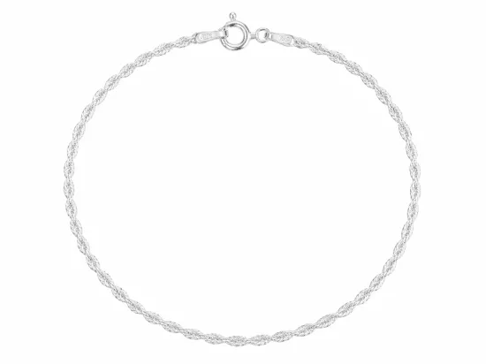 P3K64A BRANSOLETKA CORDA 19 cm SREBRO 925