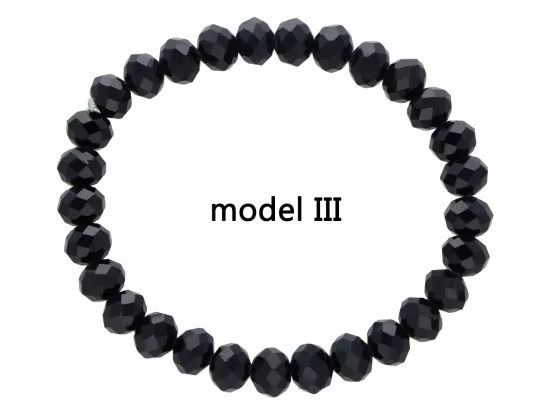 R2X51 BRANSOLETKA KRYSZTAŁKI 8 mm NA GUMCE