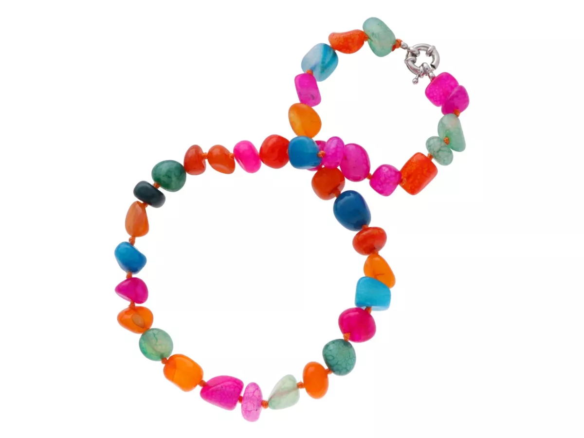 N3K24 NASZYJNIK AGAT BRYŁKI