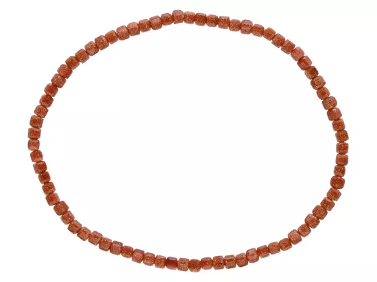 R4K91 BRANSOLETKA PIASEK PUSTYNI KOSTKI FASETOWANE 2,5 mm