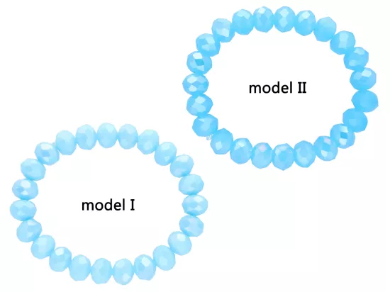 R4H13 BRANSOLETKA KRYSZTAŁKI 10 mm NA GUMCE