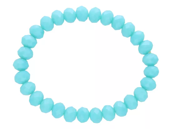 R2J48 BRANSOLETKA KRYSZTAŁKI 8 mm NA GUMCE