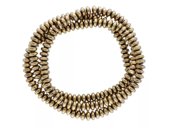 K7B02 HEMATYT TALERZYKI 4 mm - 1 SZNUR