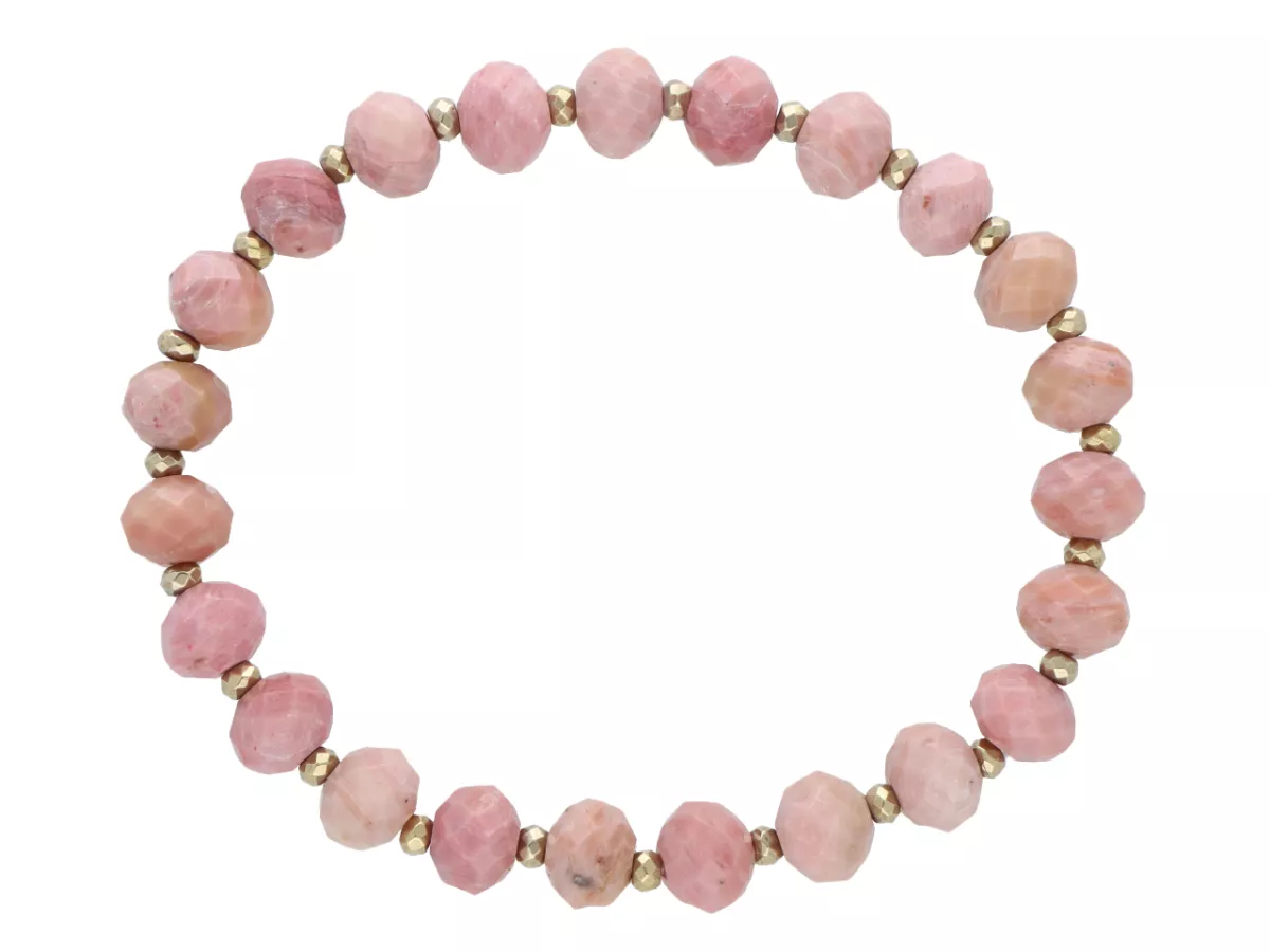 R5E67 BRANSOLETKA RODOCHROZYT I HEMATYT