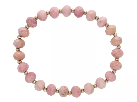 R5E67 BRANSOLETKA RODOCHROZYT I HEMATYT