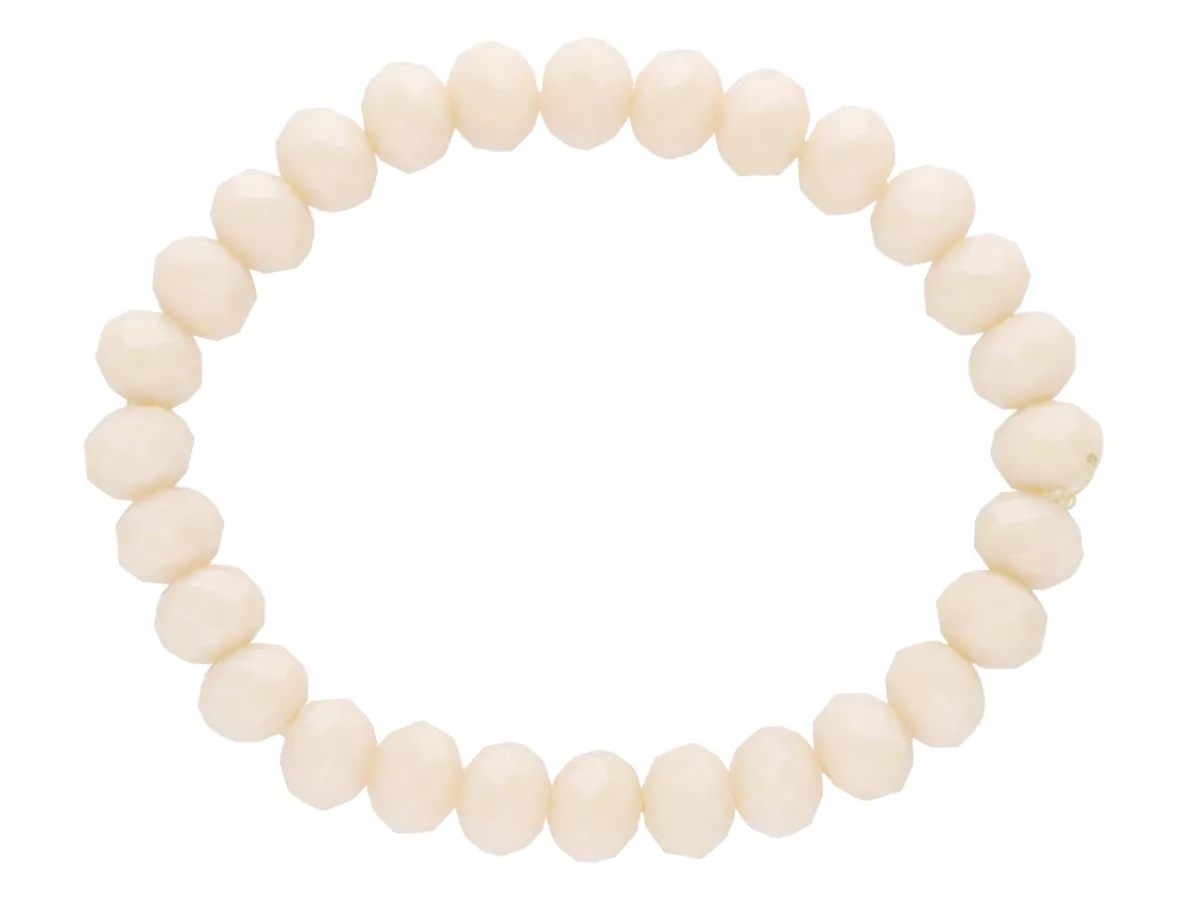 R2D71 BRANSOLETKA KRYSZTAŁKI 8 mm NA GUMCE