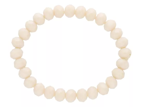 R2D71 BRANSOLETKA KRYSZTAŁKI 8 mm NA GUMCE