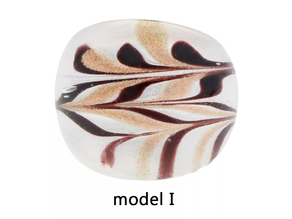 R4L40 PIERŚCIONEK SZKŁO WENECKIE