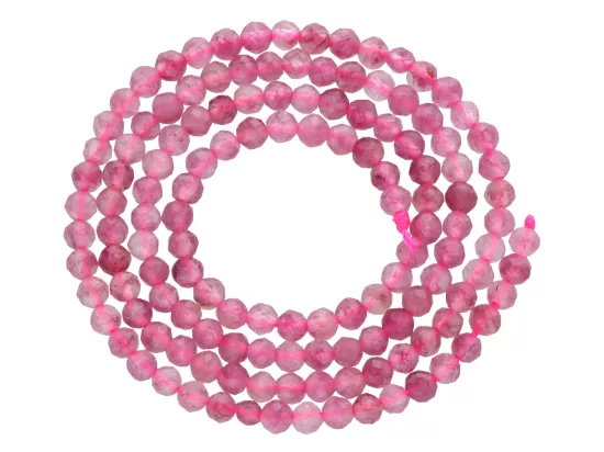 K7C44 RUBELIT KULE FASETOWANE 3 mm - 1 SZNUR