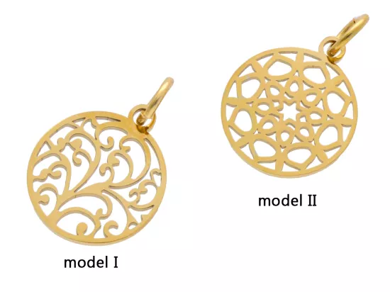 P5L80 ZAWIESZKA OZDOBNA ZE STALI CHIRURGICZNEJ - 1 SZTUKA