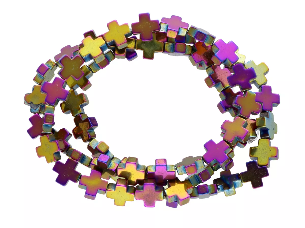 K6R51 HEMATYT KRZYŻYKI 6,5/6,5 mm 1 SZNUR