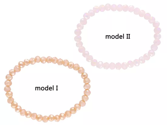 R4G33 BRANSOLETKA KRYSZTAŁKI 6 mm NA GUMCE