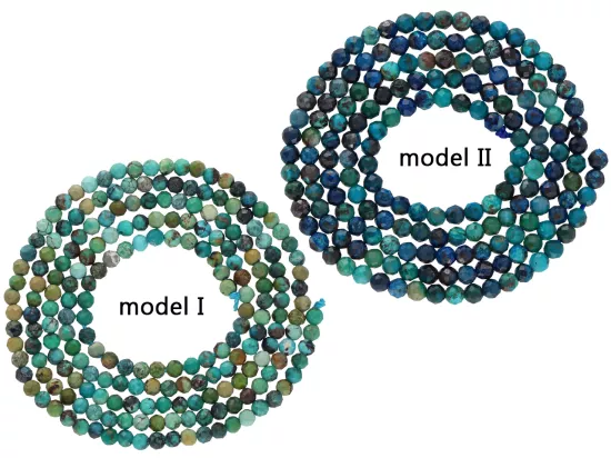 K7A50 TURKUS AFRYKAŃSKI KULE FASETOWANE 2 mm - 1 SZNUR