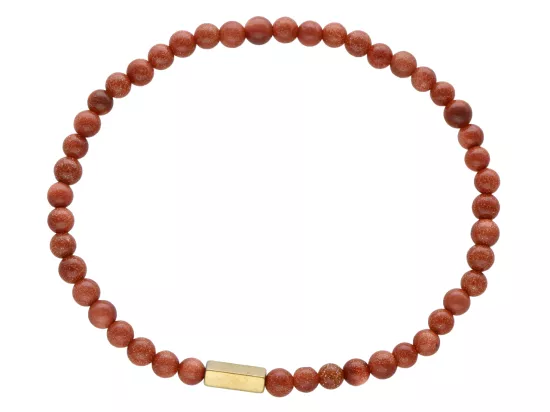 R4L71 BRANSOLETKA PIASEK PUSTYNI KULE 4 mm