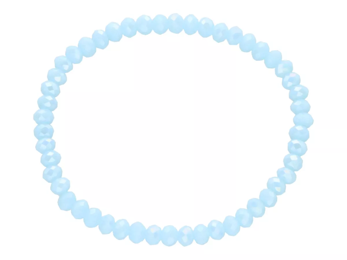 R4F75 BRANSOLETKA KRYSZTAŁKI 4,5 mm NA GUMCE