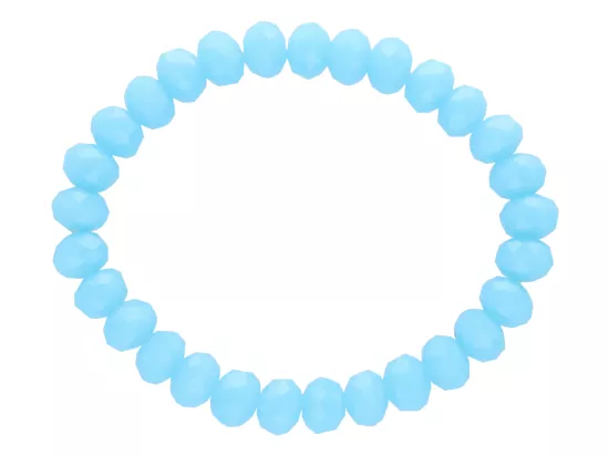 R2P91 BRANSOLETKA KRYSZTAŁKI 8 mm NA GUMCE