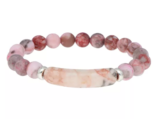 R5B59 BRANSOLETKA RODONIT KULE 8,5 mm