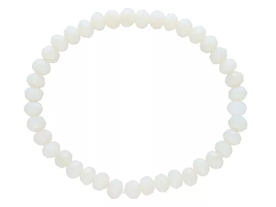 R2A94 BRANSOLETKA KRYSZTAŁKI 6 mm NA GUMCE