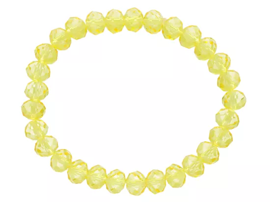 B1X28 BRANSOLETKA KRYSZTAŁKI 8 mm NA GUMCE