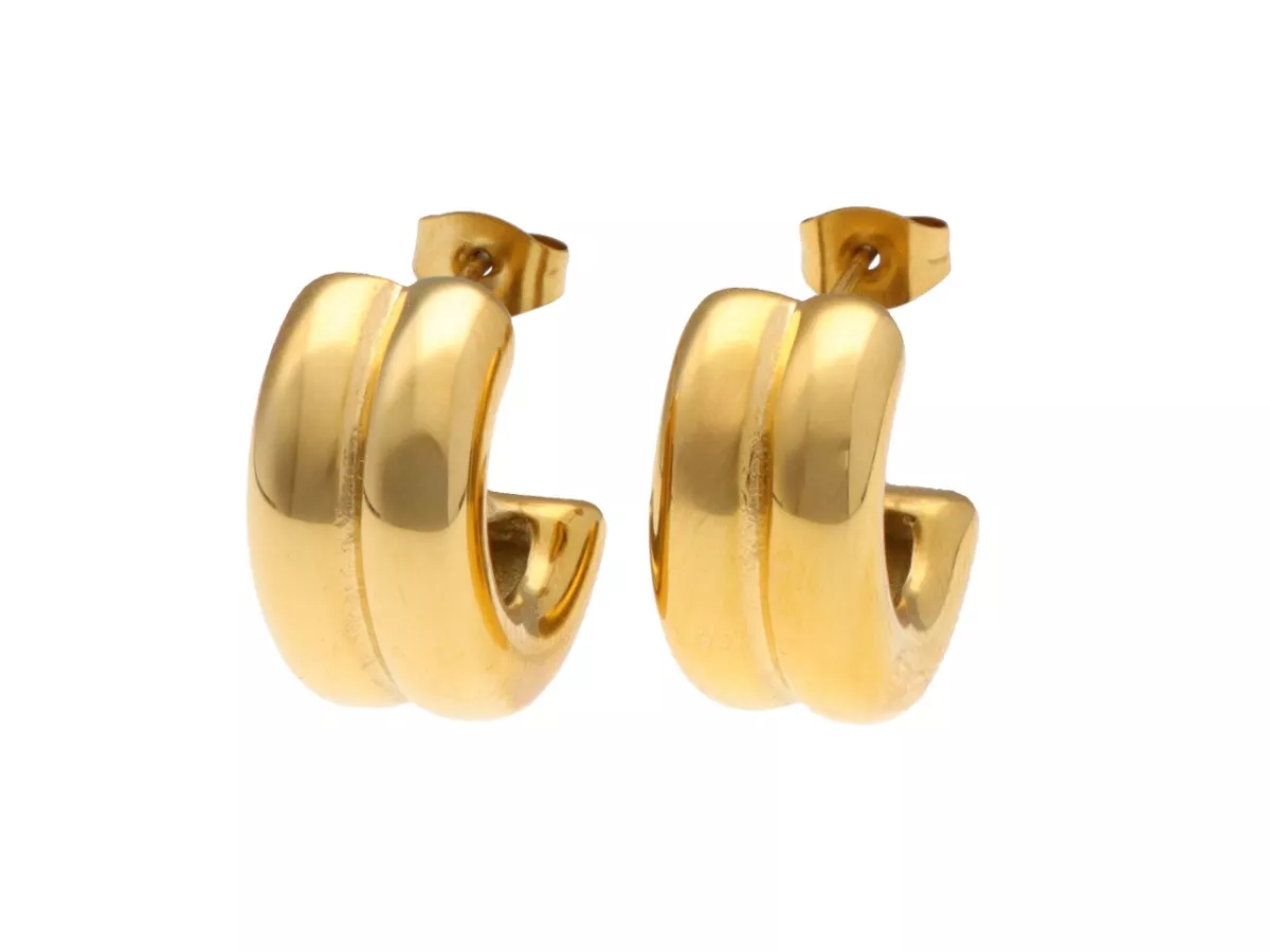 U1Z19 KOLCZYKI STAL CHIRURGICZNA 1 PARA