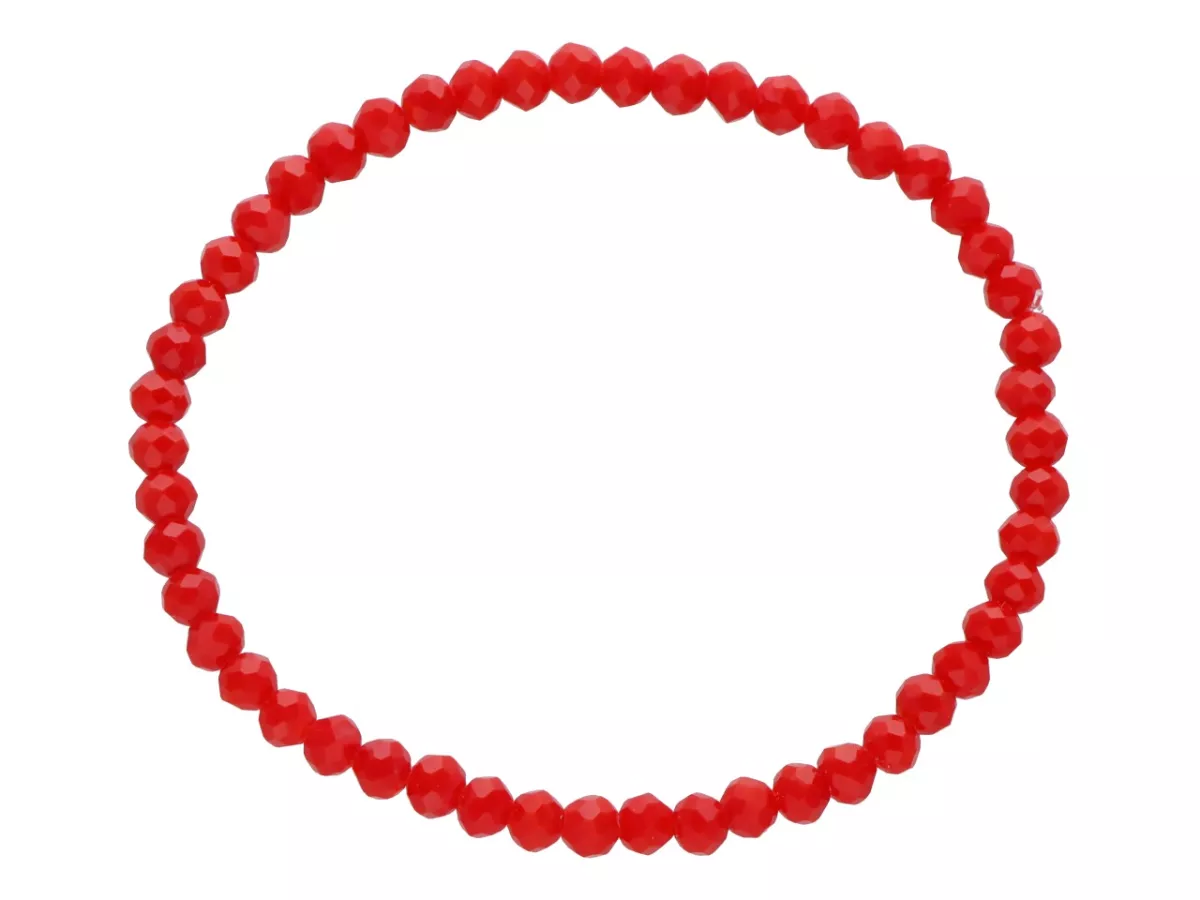R4F60 BRANSOLETKA KRYSZTAŁKI 4,5 mm NA GUMCE