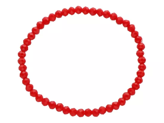 R4F60 BRANSOLETKA KRYSZTAŁKI 4,5 mm NA GUMCE