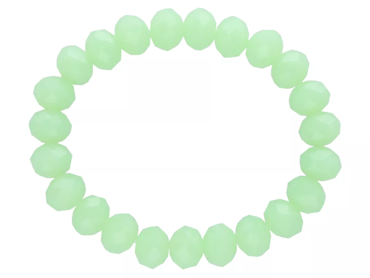 R2B37 BRANSOLETKA KRYSZTAŁKI 10 mm NA GUMCE