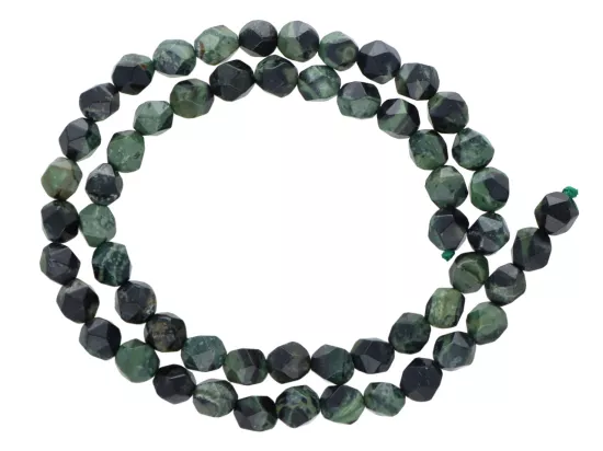 K7U73 JASPIS KAMBABA DIAMENTOWY KULE FASETOWANE 6 mm 1 SZNUR