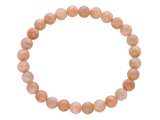 R4J13 BRANSOLETKA KAMIEŃ SŁONECZNY KULE 6,5 mm