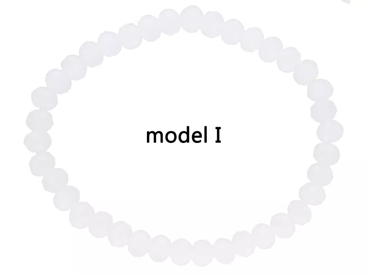 R1O98 BRANSOLETKA KRYSZTAŁKI 6 mm NA GUMCE