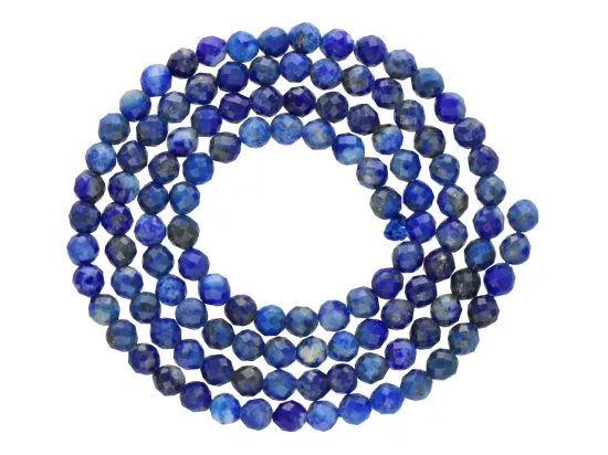 K7A57 LAPIS LAZULI KULE FASETOWANE 3,5 mm - 1 SZNUR