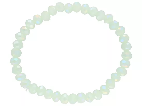 R1P04 BRANSOLETKA KRYSZTAŁKI 6 mm NA GUMCE