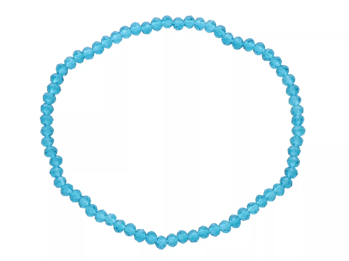 R4C13 BRANSOLETKA KRYSZTAŁKI 3 mm NA GUMCE