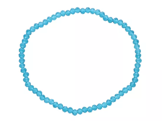 R4C13 BRANSOLETKA KRYSZTAŁKI 3 mm NA GUMCE