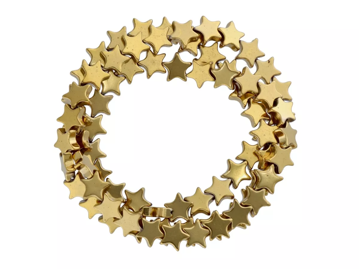 K6R54 HEMATYT GWIAZDKI 6/6 mm - 1 SZNUR