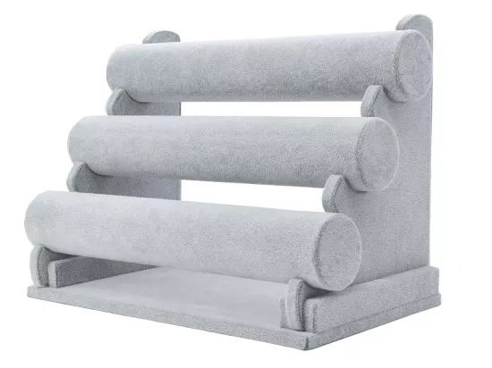 V1A95 EKSPOZYTOR NA BRANSOLETKI ZAMSZOWY- 3 WAŁKI (O1G95) WADLIWY