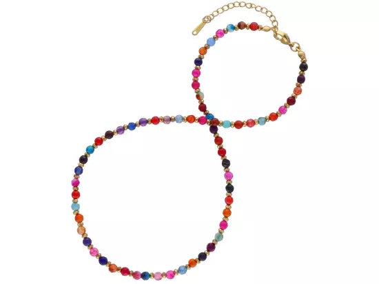 N3P11 NASZYJNIK AGAT I HEMATYT