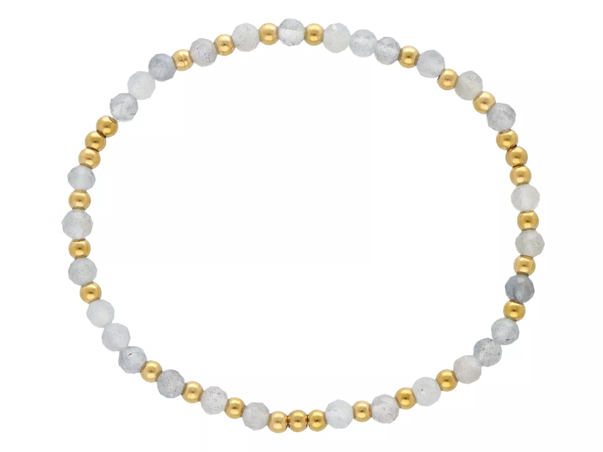 R5E32 BRANSOLETKA LABRADORYT I STAL CHIRURGICZNA