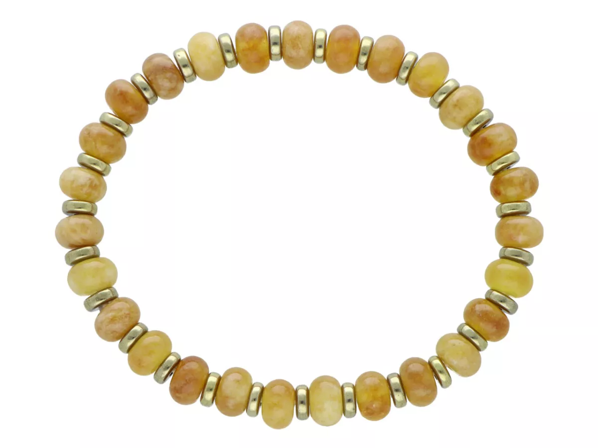 R5C63 BRANSOLETKA JADEIT I HEMATYT