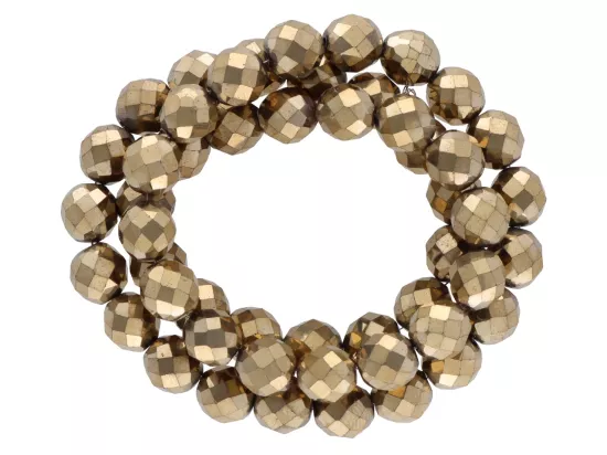 K6Z26 HEMATYT KULE FASETOWANE 8 mm - 1 SZNUR