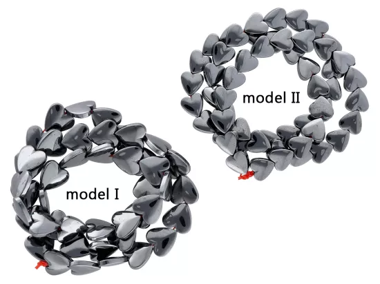 K6U45 HEMATYT SERDUSZKA  - 1 SZNUR