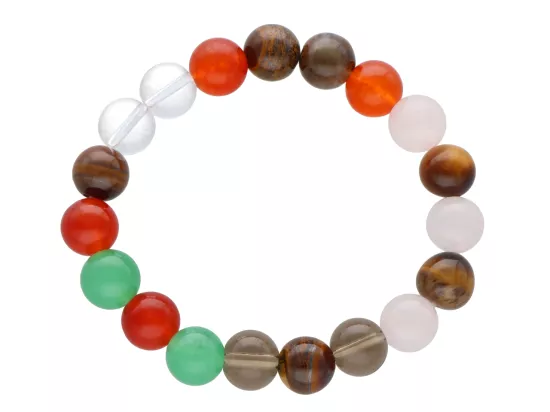 R3N83 BRANSOLETKA MIX KAMIENI KULE 10 mm